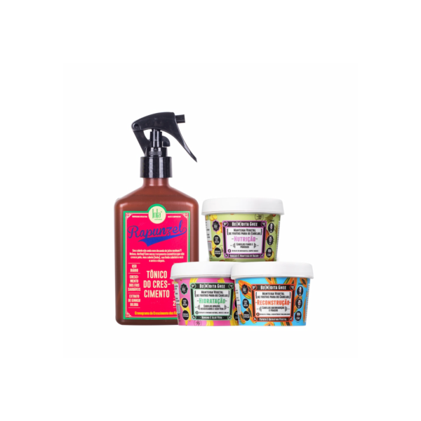 Lola Kit Bemdita Ghee 3 Itens + Tonico de Crescimento Rapunzel
