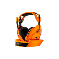 Headset Gamer Sem Fio Logitech G ASTRO A50 X McLaren Edition, para PC, PS5 e Xbox, com Base, Laranja Papaya - 939-002237