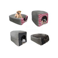 Cama Toca Iglu 3 em 1 para Cachorro e Gato Caminha Pet FRETE GRATIS