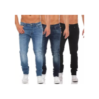 Kit 3 Calça Jeans Masculina Slim Fit Lycra Direto Da Fabrica