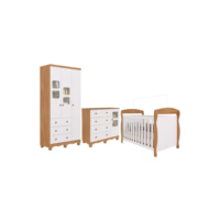 Quarto Bebê Berço Americano Marquesa Guarda Roupa Cômoda Uli