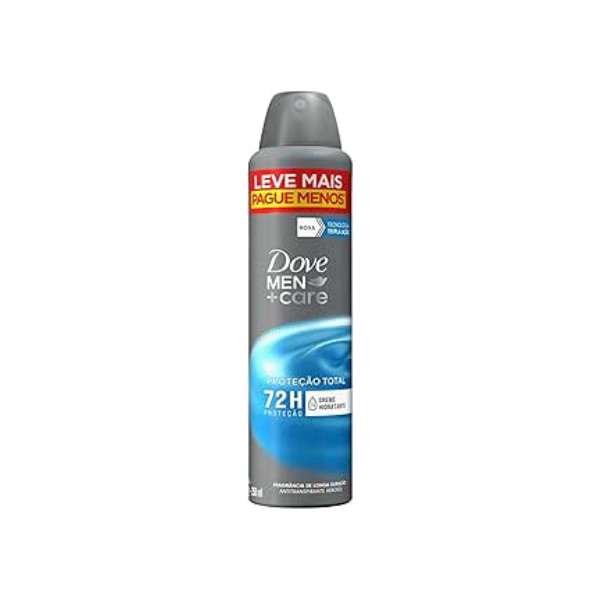 Dove Antitranspirante Aerossol Cuidado Total Men + Care 250 ML, Leve Mais e Pague Menos, Embalagem Pode Variar