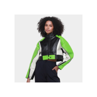 Jaqueta Colcci Croppd Feminina - Preto+verde