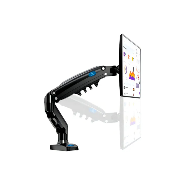 Suporte Monitor Articulado De Mesa A Gás Ajustavel Usb 3.0 Cor Preto