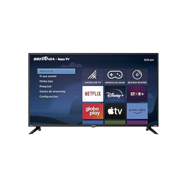Smart TV 42” Britânia Roku TV Dolby Audio BTV42G6FR2CP