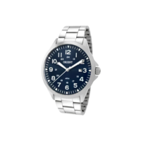 Relógio Orient Eternal MBSS1380 Cor Prateado com Fundo Azul