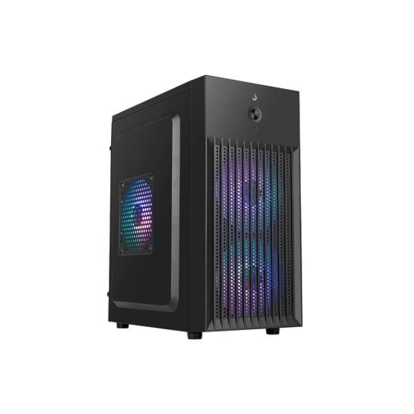 Gabinete Office Rise Mode X1 Black, Mini Tower, M-ATX, Sem FANs, Preto - RM-GA-OFX1-FB