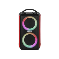 Amvox Caixa de Som Amplificada ACA 600 Bagvox Red - 600W RMS, Bluetooth, Equalizador, USB, Bateria Recarregável
