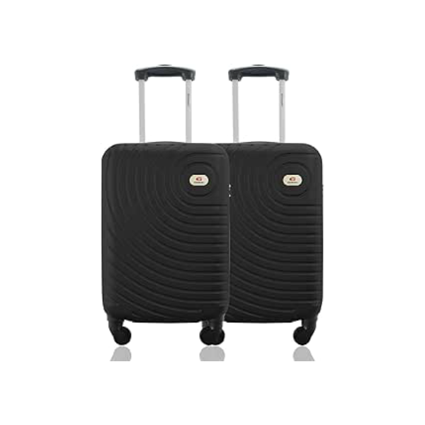 Kit Duas Malas De Bordo Rígidas 360º - Gladiador A7 (Preto)