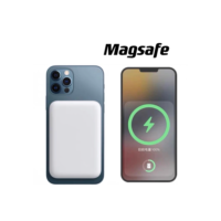 Carregador Portátil Indução para iPhone/Android Magsafe Apple Sem fio Bateria Carga 5000mAh