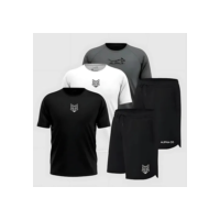 Kit 5 Peças Dry 3 Camisetas E 2 Bermudas Alpha