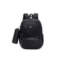 Mochila Estojo Cavalera Espaçosa Escolar Reforçada - Preto