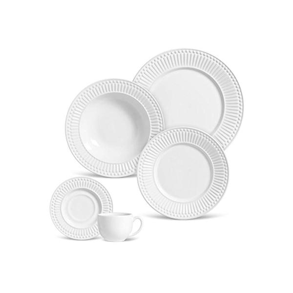 Porto Brasil Aparelho de Jantar 30 Peças Roma Branco