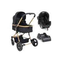 Carrinho de Bebê Europeu Berço Moisés Passeio Proteção UV50+ Ivy Galzerano