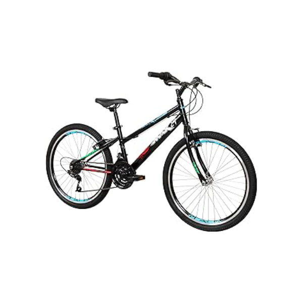 Caloi Bicicleta Infantil Max, Aro 24, Câmbio 21 Velocidades, Preta