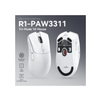 Mouse Bluetooth Attack Shark R1 1000 Hz, 18000 dpi, PAW3311, conexão tripla, mouse macro para jogos