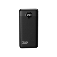 I2GO, Carregador Portátil (Power Bank) Ultra Rápido 10000mAh, Power Delivery 20W, 2 Saídas USB + 1 Saída/Entrada USB-C, Preto, i2GO PRO