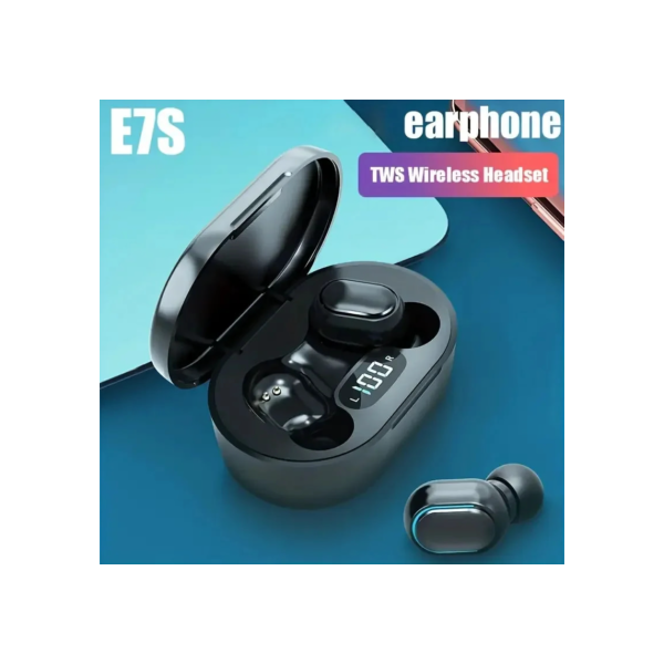 E7S TWS Sem Fio Bluetooth Fones De Ouvido, Esporte Headset, Microfone À Prova D' Água, Música Fone De Ouvido, Trabalho Em Todos Smartphone