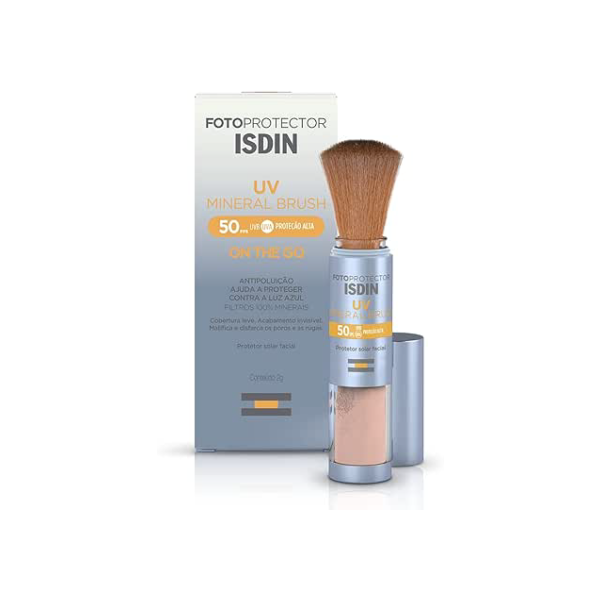 ISDIN Protetor Solar em Pó UV Brush Mineral FPS 50-2g