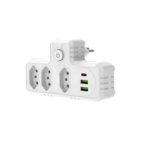 Benjamim Adaptador Universal Tomada Usb Tipo C Filtro Linha 110v/220v