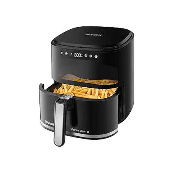 Fritadeira Sem Óleo Air Fryer Digital 5L, Mondial, Preto, 2000W, 110V - AF-50-DV