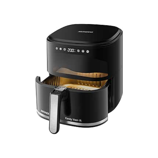Fritadeira Sem Óleo Air Fryer Digital 5L, Mondial, Preto, 2000W, 110V - AF-50-DV