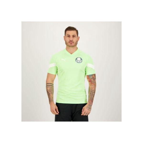 Camisa Puma Palmeiras Treino 2023 Verde Fluorescente - Verde
