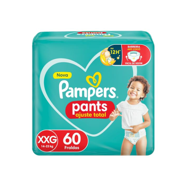 Fralda Pampers Pants Ajuste Total XXG 60 unidades