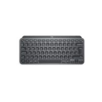 Teclado sem fio Logitech MX Keys Mini com Iluminação Inteligente, Conexão USB ou Bluetooth Easy-Switch para até 3 dispositivos e Bateria Recarregável - Grafite