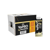 YoPRO Bebida Láctea UHT Baunilha 15g de proteínas 250ml - 12 unidades