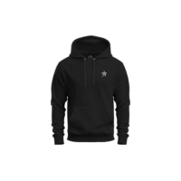 Moletom Canguru Estampado Algodão Nexstar No Peito - Preto