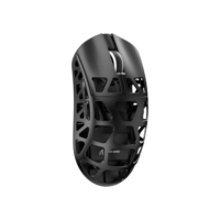 ATTACK SHARK R3 Mouse de liga de magnésio, mouse sem fio 8K, SUPERLIGHT de 46 g, sensor de jogos PixArt PAW3395, mouse para jogos BT/2.4G/com fio, DPI ajustável 26000, para Win11/Xbox/PC/Mac(Preto)
