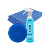 KIT LIMPA VIDROS GLAZY C/ PANO E APLICADOR  VONIXX