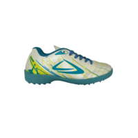 Chuteira Wonder Cronos Society Masculino - Branco e Turquesa Branco/Azul