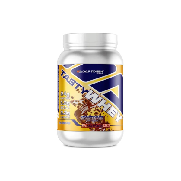 Suplemento Tasty Whey 3w Gourmet Whey Protein Adaptogen Science Pote 900g Sabor Chocomaltine