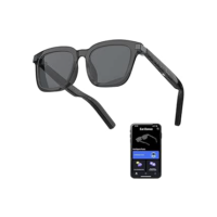 VR SHINECON Óculos de sol de tradução AI, tradutor inteligente de voz e foto, controle de toque duplo, liga/desliga automático, 164 idiomas, Bluetooth 5.3, óculos leves para viagens e homens