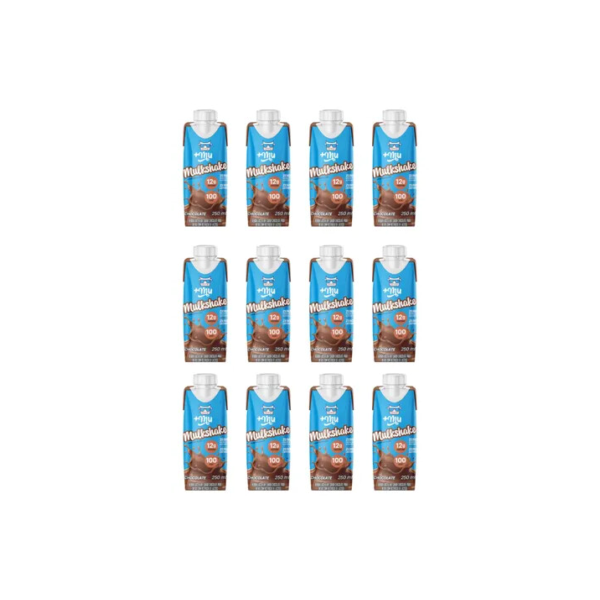 +Mu Mulkshake Bebida Com Whey Chocolate 250ml -12 Unidades