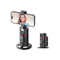 Suporte de Celular 360° com Rastreamento Detecção Facial Automático Estabilizador Inteligente sem App Tripé para Celular Gravações Gimbal Ideal para Lives e Vídeos Premium