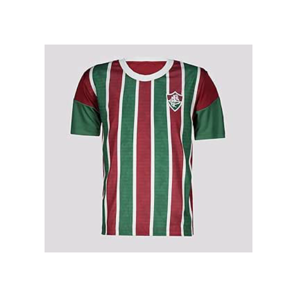 Braziline Camiseta Fluminense Raiar, Branco/Vinho/Verde, M
