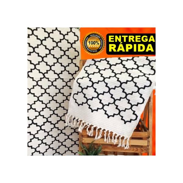 Kit Passadeira Cozinha Geométrica 3 Peças Excelente Qualidade Tecido Grosso Tear Nozinho
