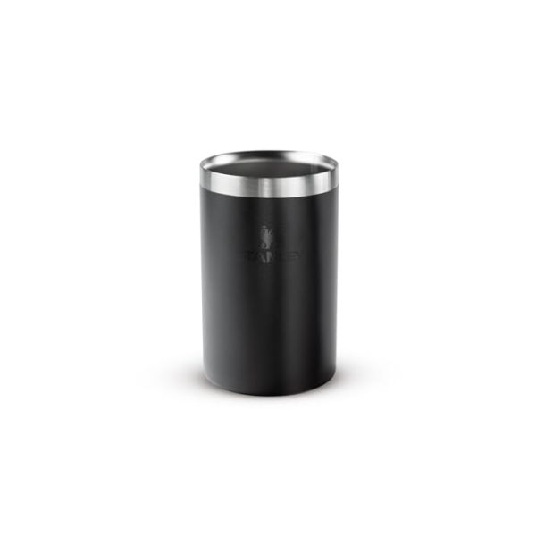 Stanley - Thermal Can Cooler, copo de aço isolado a vácuo de 295 ml para manter as bebidas frias, Black 2.0
