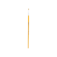 Pincel Escolar Chato Longo Individual 815-04 Blister Leonora, Amarelo