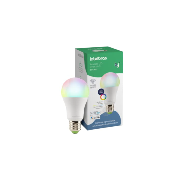 Lâmpada Smart Inteligente EWS 410 com 16 milhões de cores Wi-Fi compatível com Alexa Intelbras