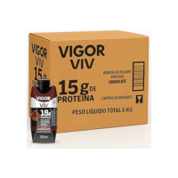 Pack 24 Unidades Bebida Láctea UHT Protein Vigor VIV Chocolate 250ml