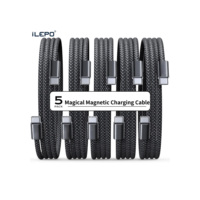 Cabo carregador rápido magnético 100w usb c para c para iphone 16/15 65w usb a para c fio de carregamento de dados para laptop samsung telefone móvel