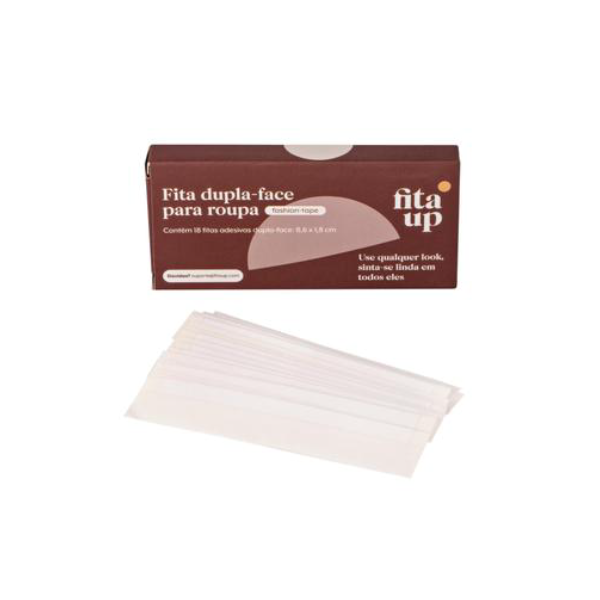 Kit 18 Tirinhas Dupla Face Para Roupas Fita Up