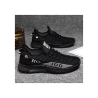 Sapatos casuais de trabalho de baixo nível antiderrapante com sola macia, sapatos de malha respirável, pano de primavera e outono