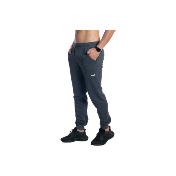 Calça Moletom Masculino Jogger Flanelada Com Bolso (BR, Alfa, G, Regular, Regular, Chumbo)