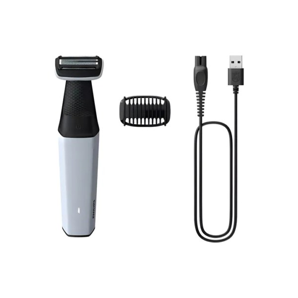 Barbeador corporal Philips Bodygroom Bg3007/01 White Usb Shower