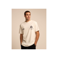 Camiseta Relaxed em Algodão com Estampa Letting Branco